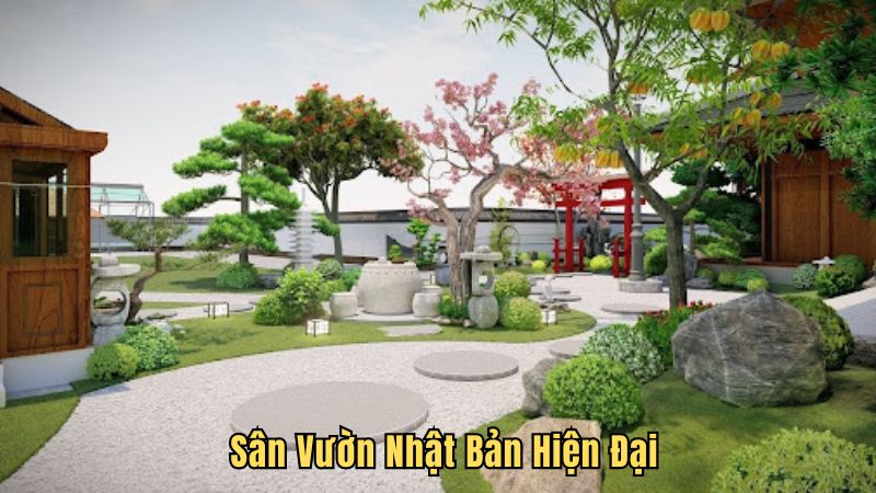 Sân Vườn Nhật Bản Hiện Đại